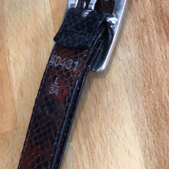 Brighton 34” reversible black & brown leather belt. - Picture 9 of 9